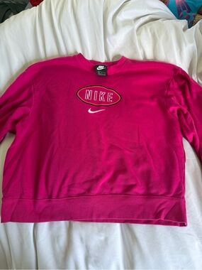 Nike Hot Pink Logo Sweatshirt